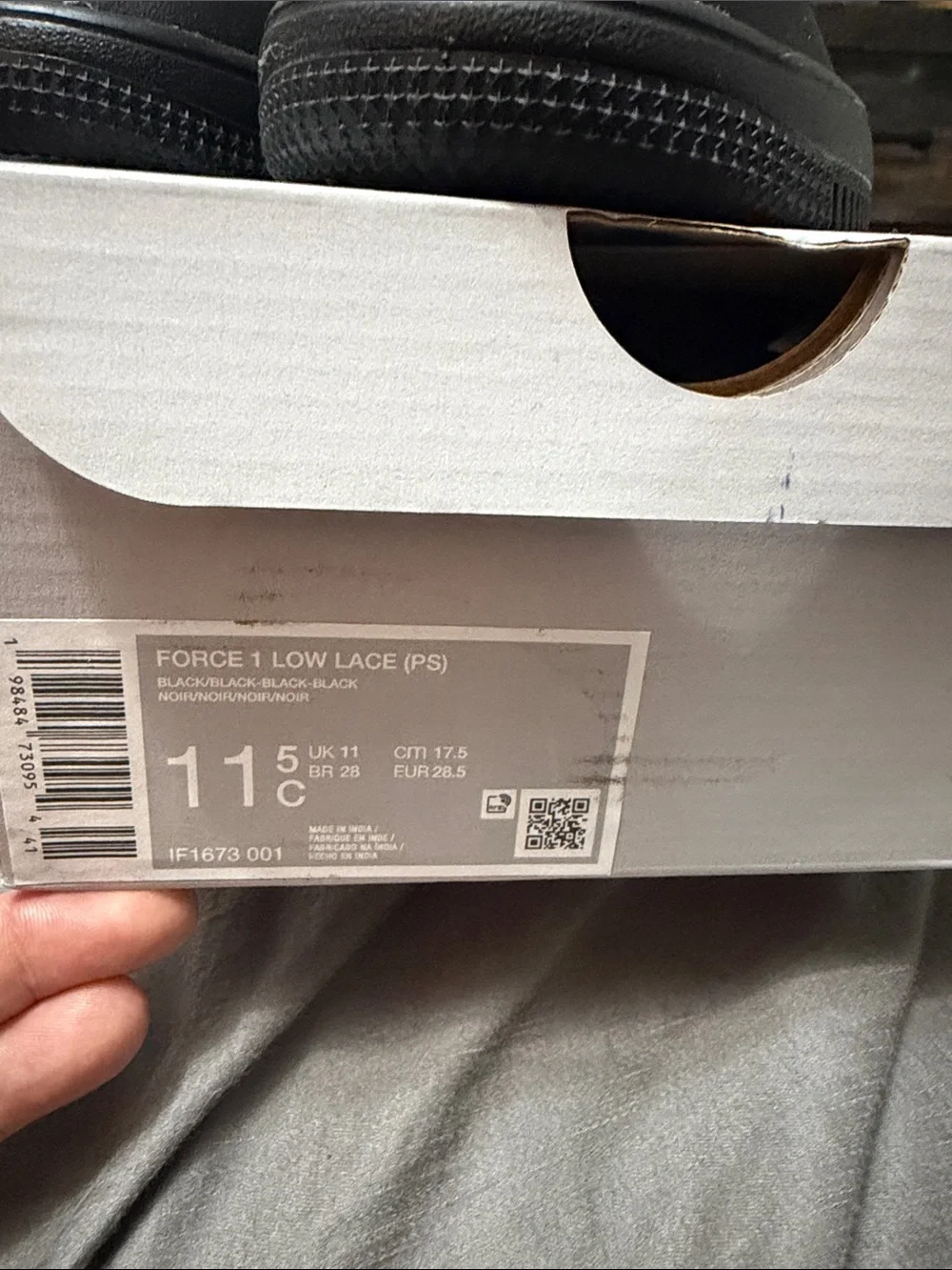 Nike force 1 low lace  11.5 C